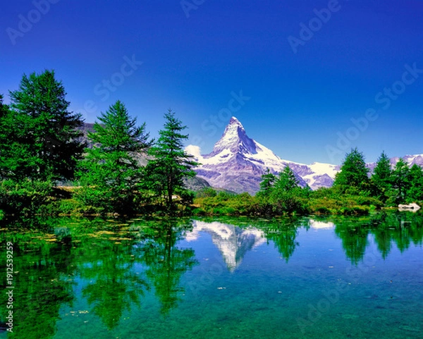 Obraz ツェルマット・マッターホルンの絶景