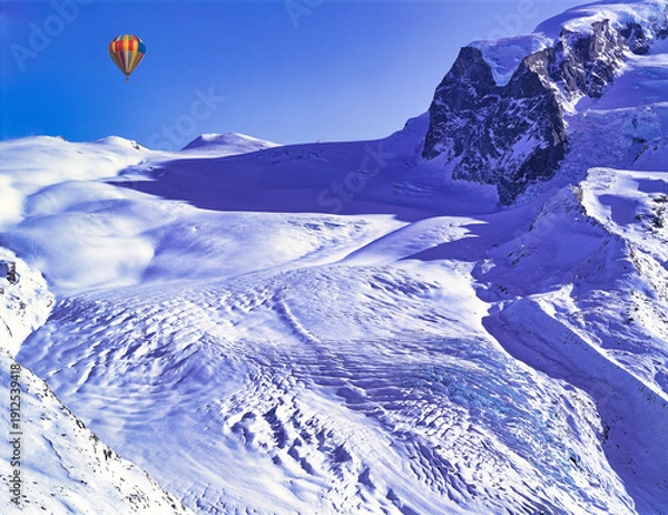 Obraz ツェルマットの氷河の美しい絶景