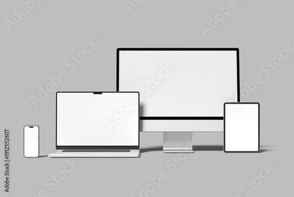 Obraz Multi Devices Blank Mockup Scene Creator