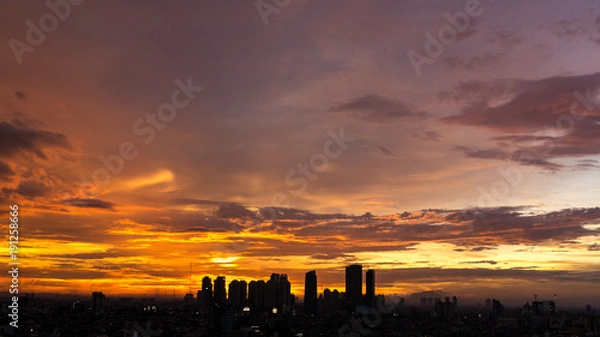 Obraz Pink Yellow Glorious Sunset