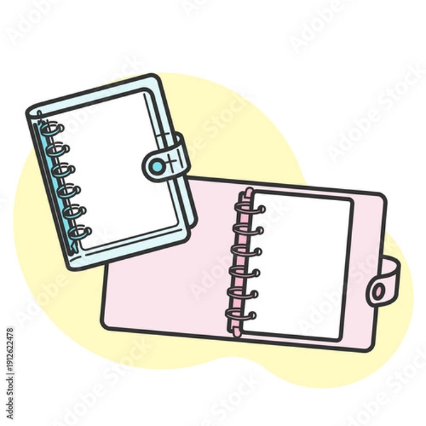 Obraz シール帳として使える透明バインダー