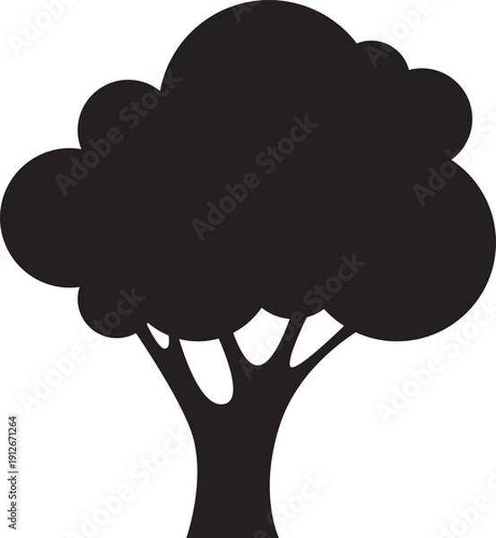 Fototapeta tree icon illustrator design 