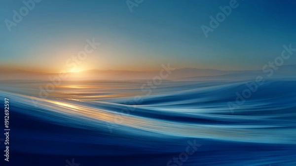 Obraz blue ocean waves