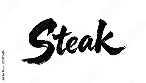Fototapeta Steak Handwriting
