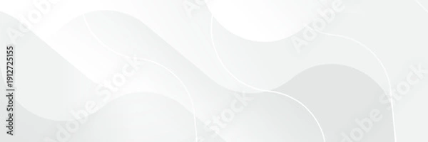 Fototapeta Abstract pattern white geometric banner design background.