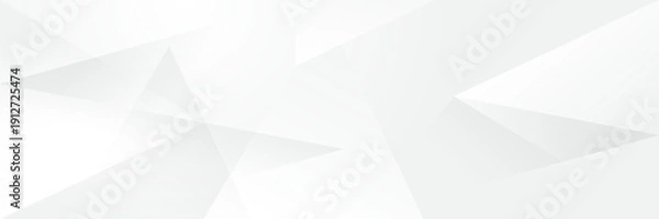 Fototapeta Abstract pattern white geometric banner design background.