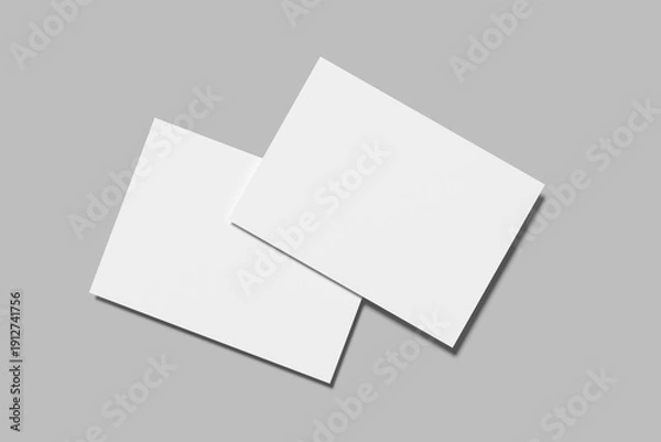 Obraz A6 Postcard Blank Mockup 