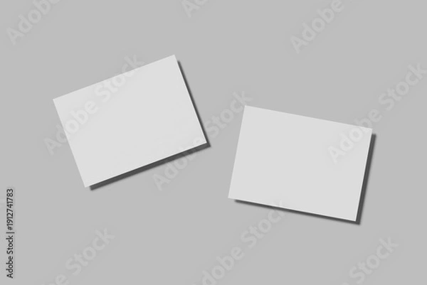 Obraz A6 Postcard Blank Mockup 