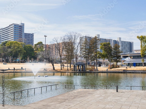 Fototapeta 多摩ニュータウン　多摩中央公園