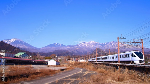 Obraz 日光市　東武日光駅へ向かうスペーシアＸ
