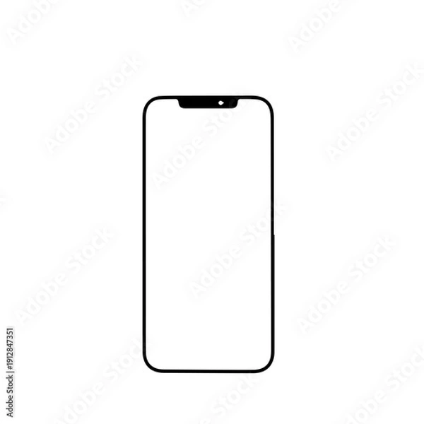 Obraz Futuristic High-Tech Smartphone Vector Illustration