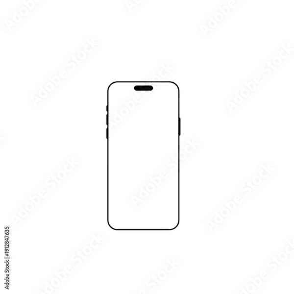 Obraz Modern Advanced Smartphone Vector Illustration