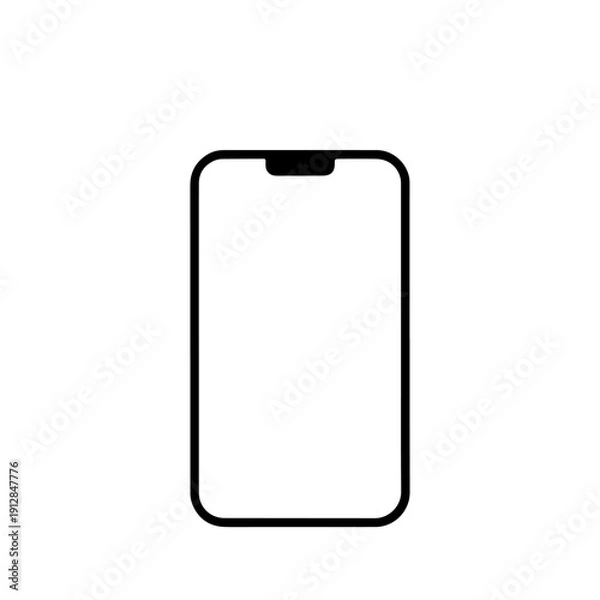 Obraz High-Tech Modern Smartphone Vector Illustration