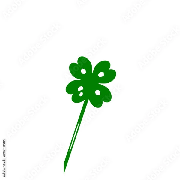 Obraz four leaf clover isolated