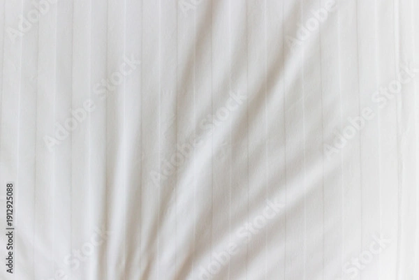 Fototapeta White fabric texture. Soft background.