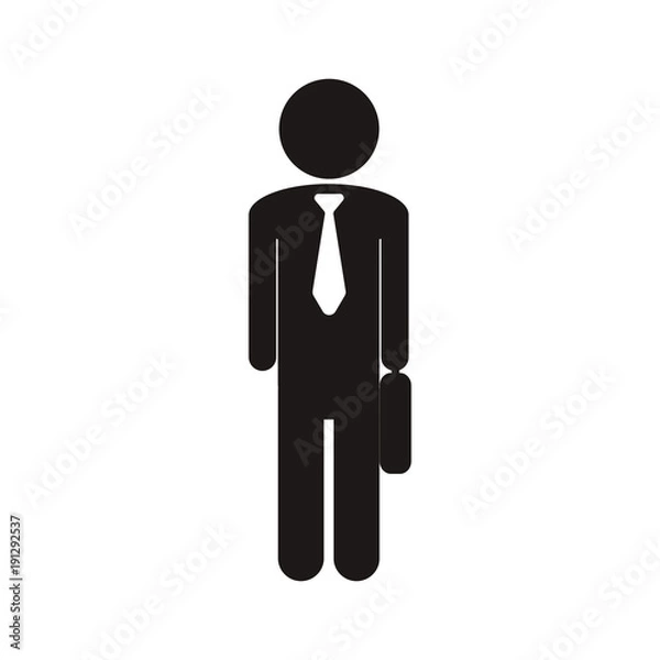 Obraz Man Icon and Businessman vector, element of manager 
