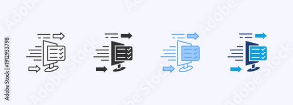 Obraz Administrator Icon Set Multistyle Various Collection Element For Design