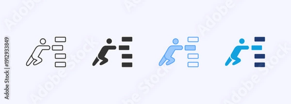 Obraz Benchmarking Icon Set Multistyle Various Collection Element For Design