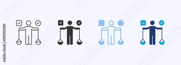 Obraz Integrity Icon Set Multistyle Various Collection Element For Design