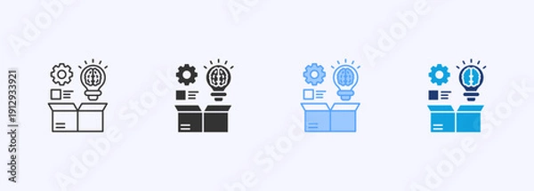 Obraz Higher Order Thinking Icon Set Multistyle Various Collection Element For Design