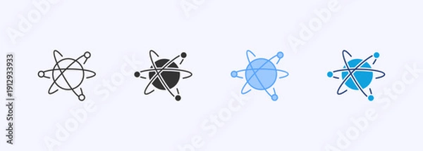 Obraz Technology Based Icon Set Multistyle Various Collection Element For Design