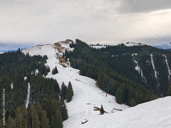 Obraz snow covered mountains