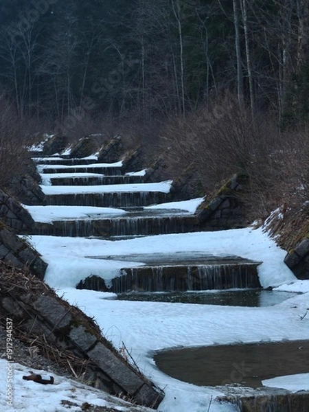 Obraz waterfall winter