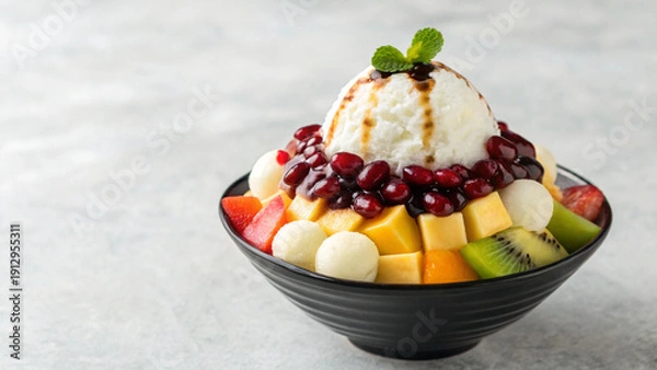 Obraz korean bingsu dessert 