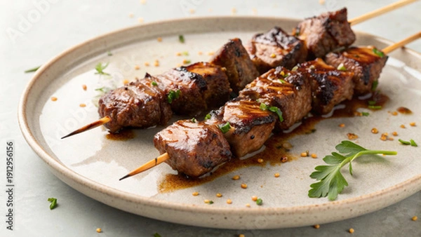 Obraz lamb skewer 