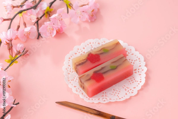 Obraz 春の和菓子