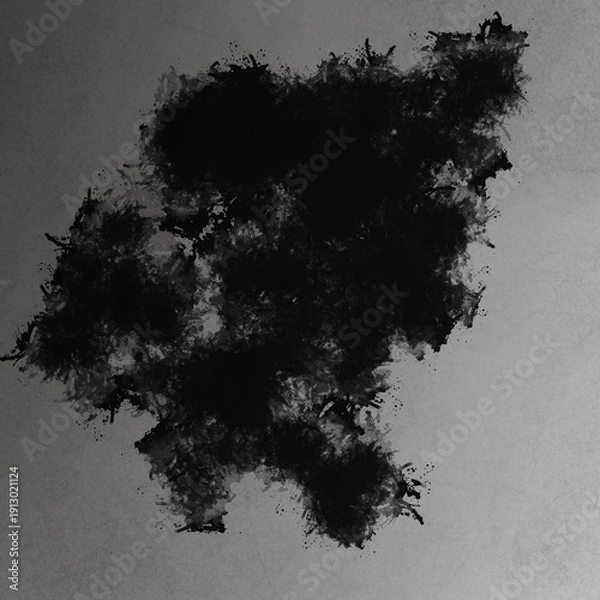 Obraz 抽象的　水墨画　背景素材