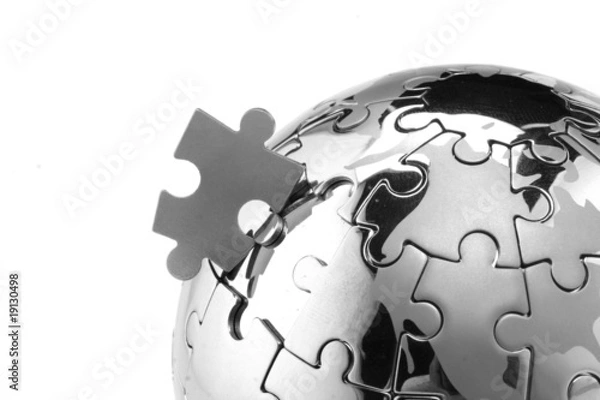 Fototapeta Globe puzzle