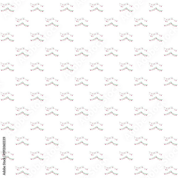 Obraz tree mixed seamless pattern