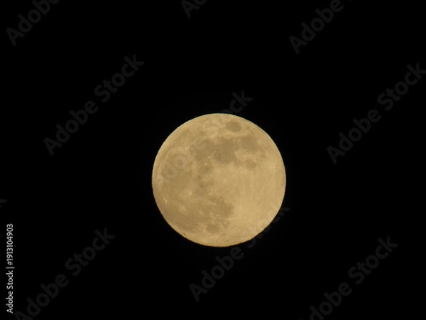 Obraz full moon over black