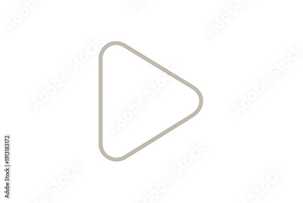 Obraz Glowing Graphic Play Button Icon Theme for Modern Multimedia Interfaces and Interactive Digital Platforms