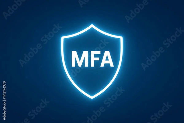 Obraz Multi-Factor Authentication (MFA) and Multi-Level Security Implementation Depicting Advanced Identity Verification, Access Control, Data Protection, and Cybersecurity Strategies