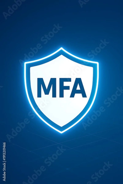 Obraz Multi-Factor Authentication (MFA) and Multi-Level Security Implementation Depicting Advanced Identity Verification, Access Control, Data Protection, and Cybersecurity Strategies