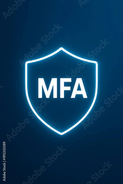 Obraz Multi-Factor Authentication (MFA) and Multi-Level Security Implementation Depicting Advanced Identity Verification, Access Control, Data Protection, and Cybersecurity Strategies