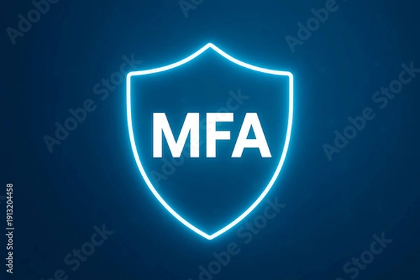 Obraz Multi-Factor Authentication (MFA) and Multi-Level Security Implementation Depicting Advanced Identity Verification, Access Control, Data Protection, and Cybersecurity Strategies
