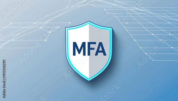 Obraz Multi-Factor Authentication (MFA) and Multi-Level Security Implementation Depicting Advanced Identity Verification, Access Control, Data Protection, and Cybersecurity Strategies