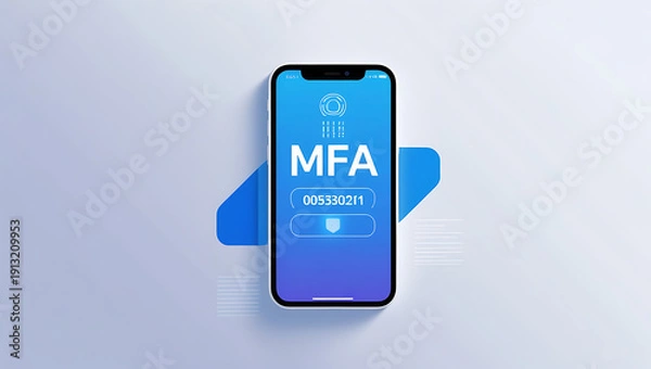 Obraz Multi-Factor Authentication (MFA) and Multi-Level Security Implementation Depicting Advanced Identity Verification, Access Control, Data Protection, and Cybersecurity Strategies