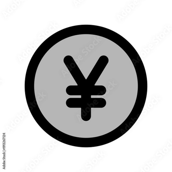 Obraz 円マークの硬貨アイコン　支出・収入など