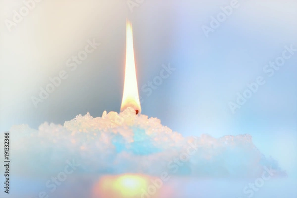 Fototapeta Cold as winter flame