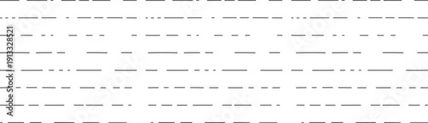 Obraz Straight dash line set. Pencil borders design