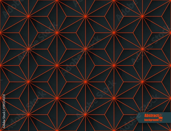 Fototapeta Graphic illustration. Abstract background with geometric pattern. Eps10 Vector illustration