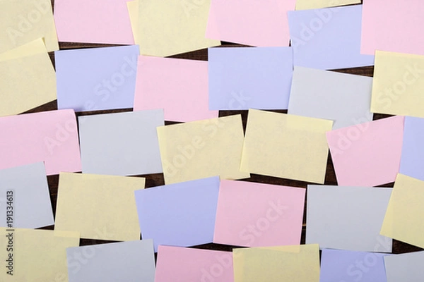 Obraz Lots of sticky notes on wall