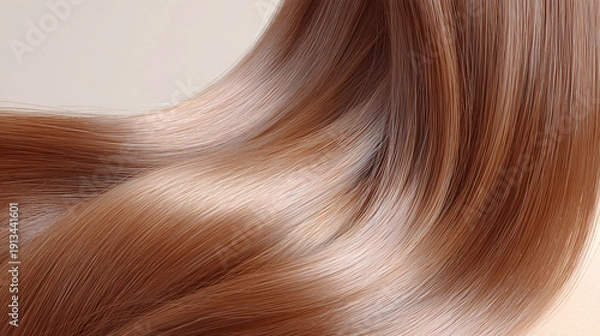 Obraz 艶やかなロングブラウンヘアの後ろ姿 ヘアカラーのイメージ