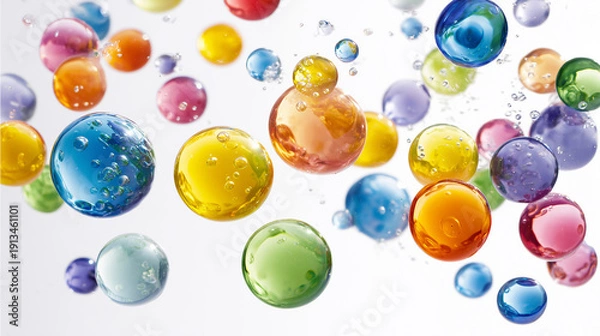Obraz カラフルな水の玉