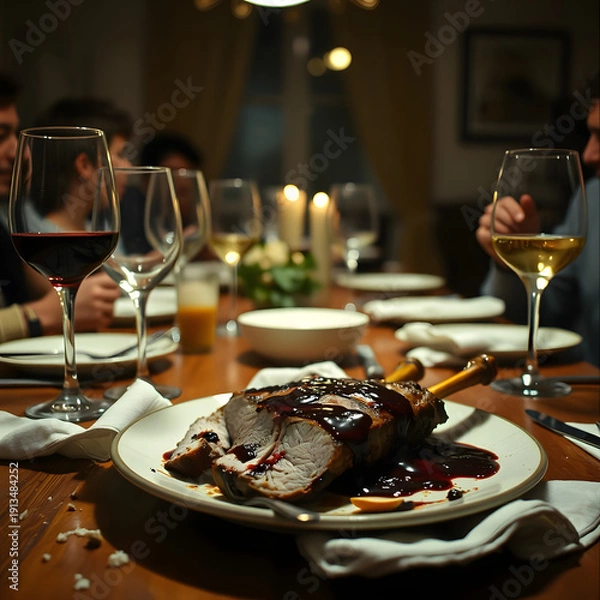 Obraz table setting at restaurant