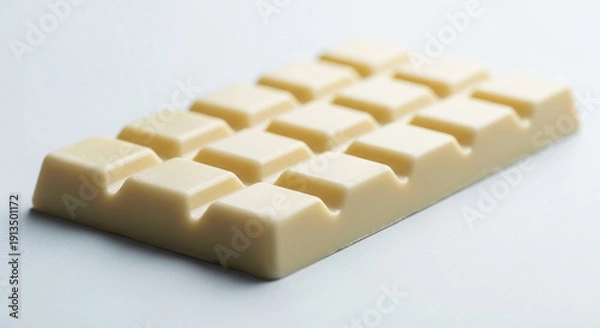 Obraz 高級感のあるホワイトチョコレート（お菓子, スイーツ, ホワイトデー, コピースペース）